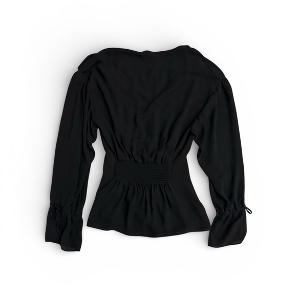 All Saints Women’s Smocked waist top Black Size XS - Picture 4 of 12